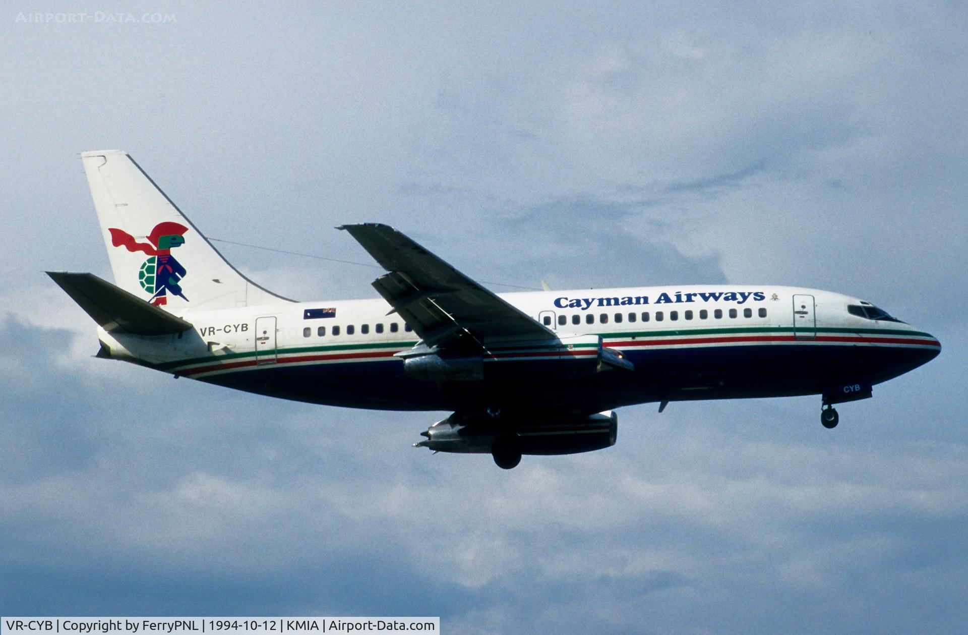 VR-CYB, 1979 Boeing 737-242 C/N 22074, Arrival of Cayman B732
