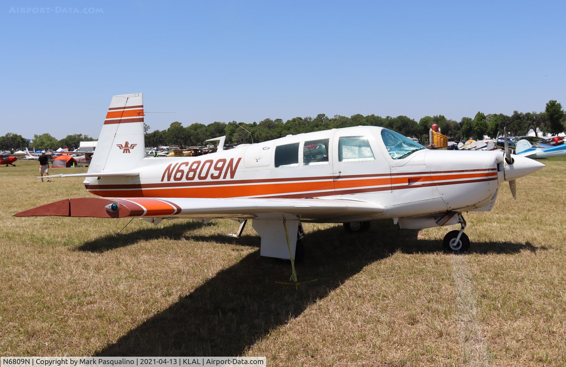 N6809N, 1968 Mooney M-20G Statesman C/N 680103, Mooney M20G