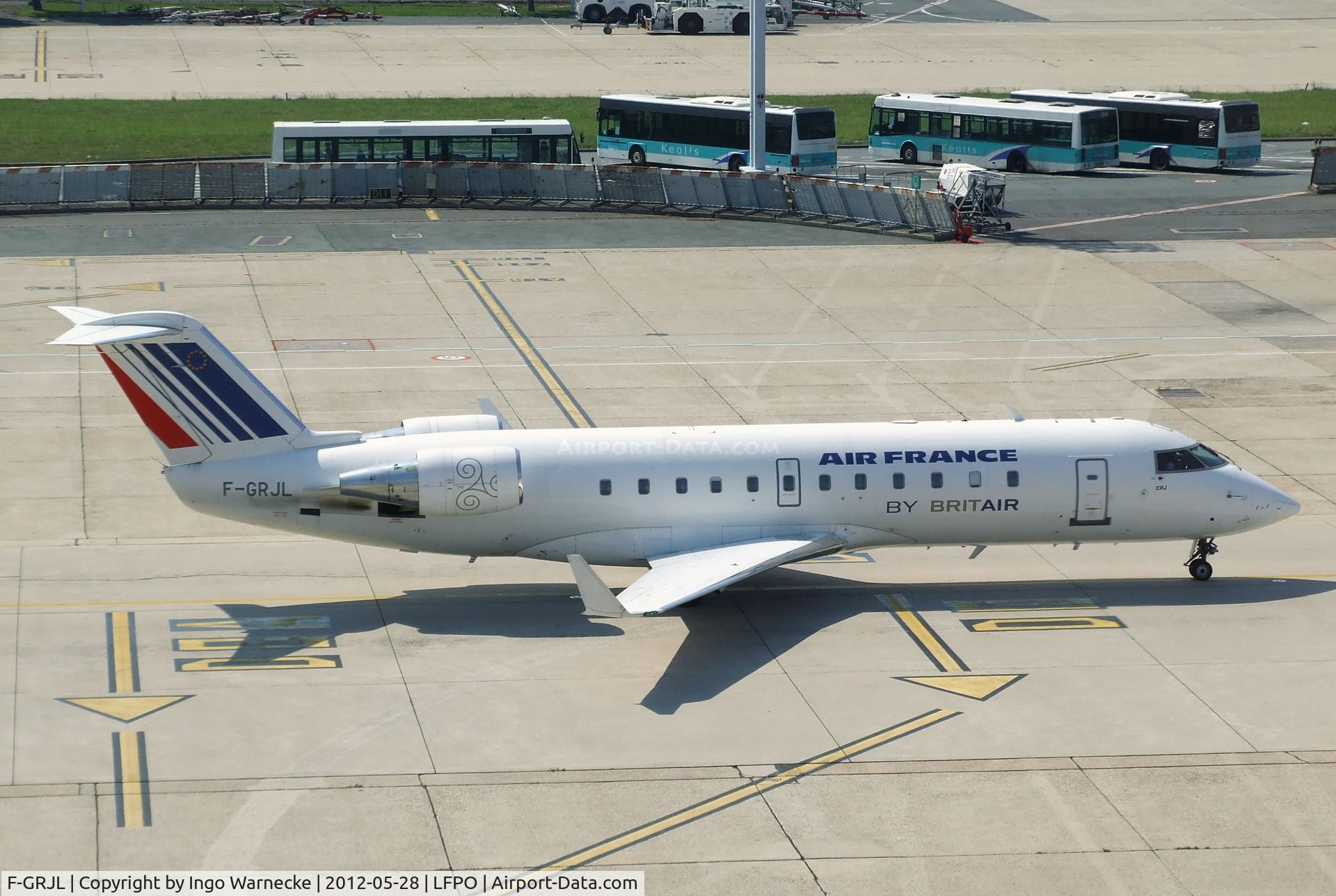 F-GRJL, 1998 Canadair CRJ-100ER (CL-600-2B19) C/N 7221, Canadair CRJ-100ER (CL-600-2B19) of Air France by Brit Air at Paris-Orly airport