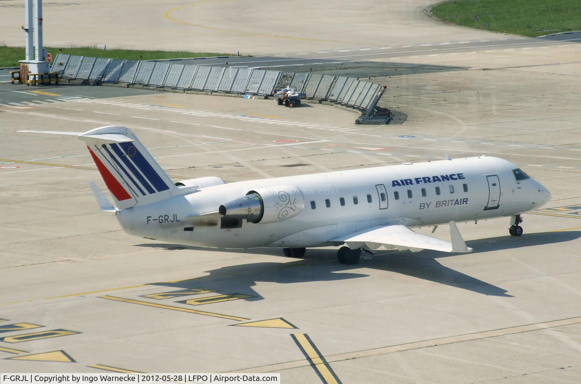 F-GRJL, 1998 Canadair CRJ-100ER (CL-600-2B19) C/N 7221, Canadair CRJ-100ER (CL-600-2B19) of Air France by Brit Air at Paris-Orly airport