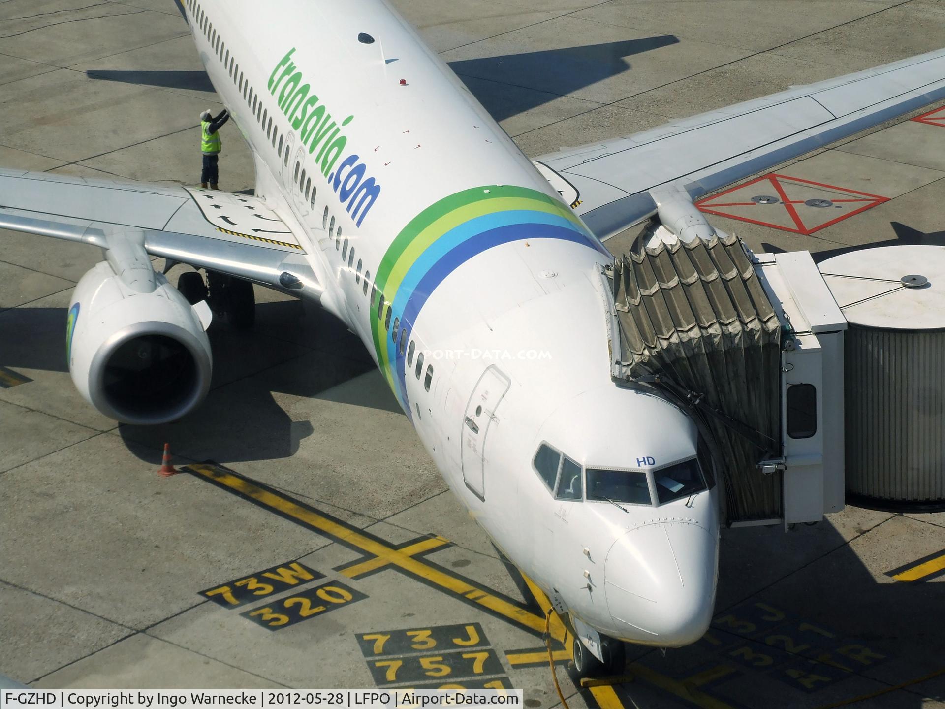 F-GZHD, 2008 Boeing 737-8K2 C/N 29650, Boeing 737-8K2 of transavia France at Paris-Orly airport