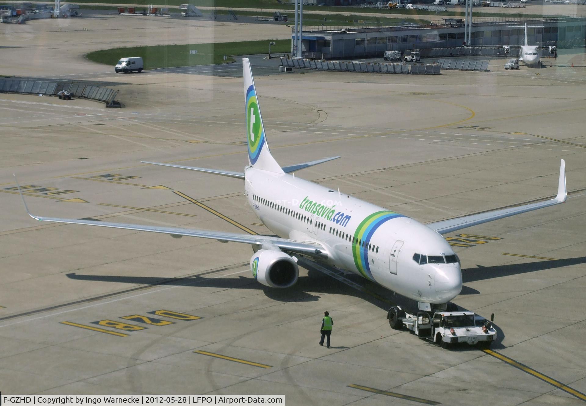 F-GZHD, 2008 Boeing 737-8K2 C/N 29650, Boeing 737-8K2 of transavia France at Paris-Orly airport