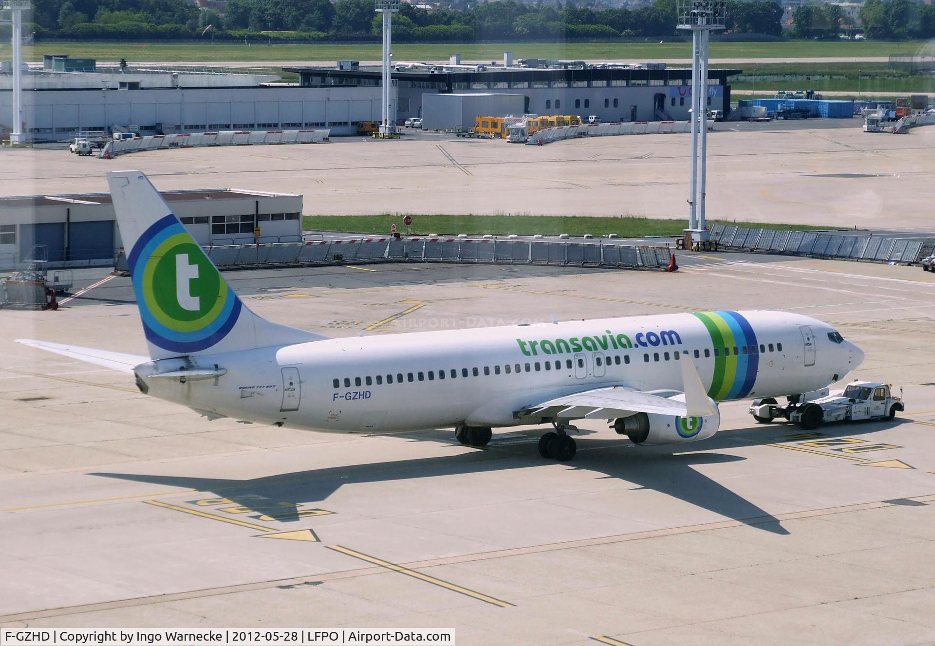 F-GZHD, 2008 Boeing 737-8K2 C/N 29650, Boeing 737-8K2 of transavia France at Paris-Orly airport
