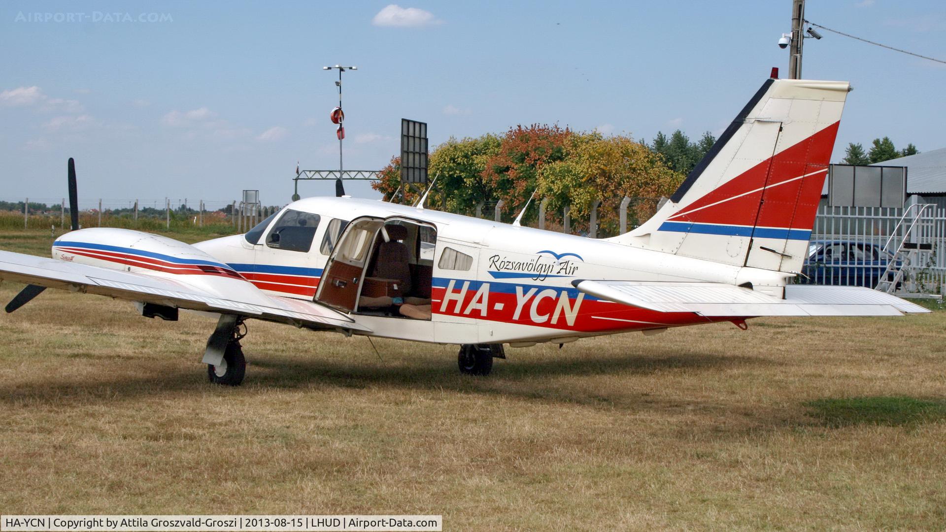 HA-YCN, 1981 Piper PA-34-220T Seneca III C/N 34-8133150, LHUD - Szeged Airport, Hungary