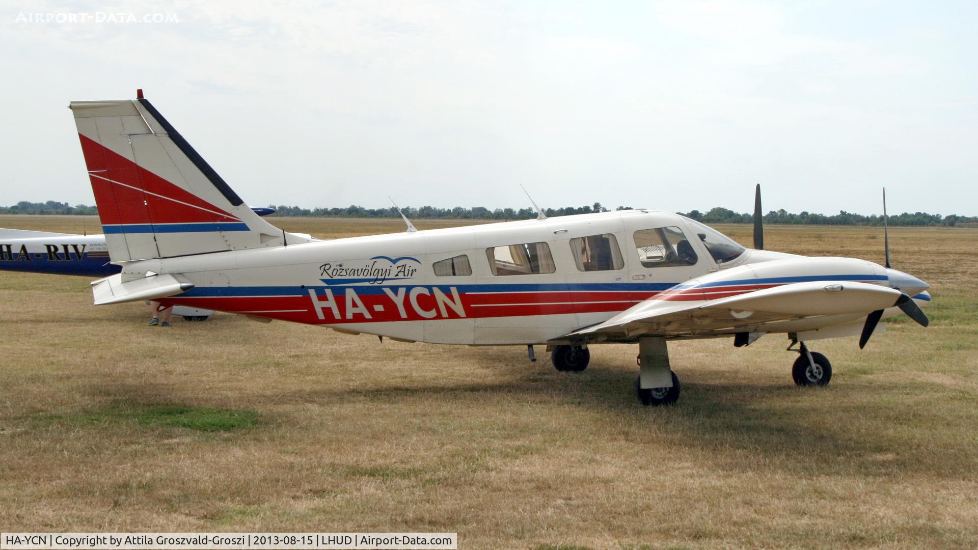 HA-YCN, 1981 Piper PA-34-220T Seneca III C/N 34-8133150, LHUD - Szeged Airport, Hungary