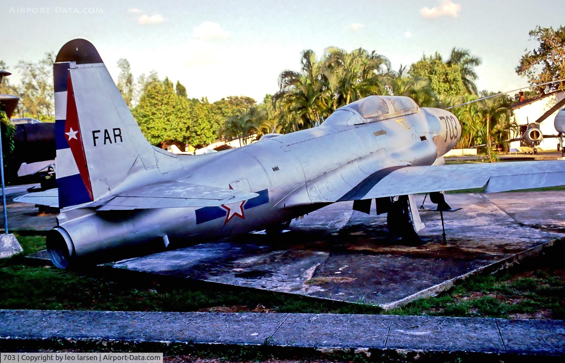 703, Lockheed T-33A Shooting Star C/N Not found 703, Museo del Aire Havana 5.12.2003