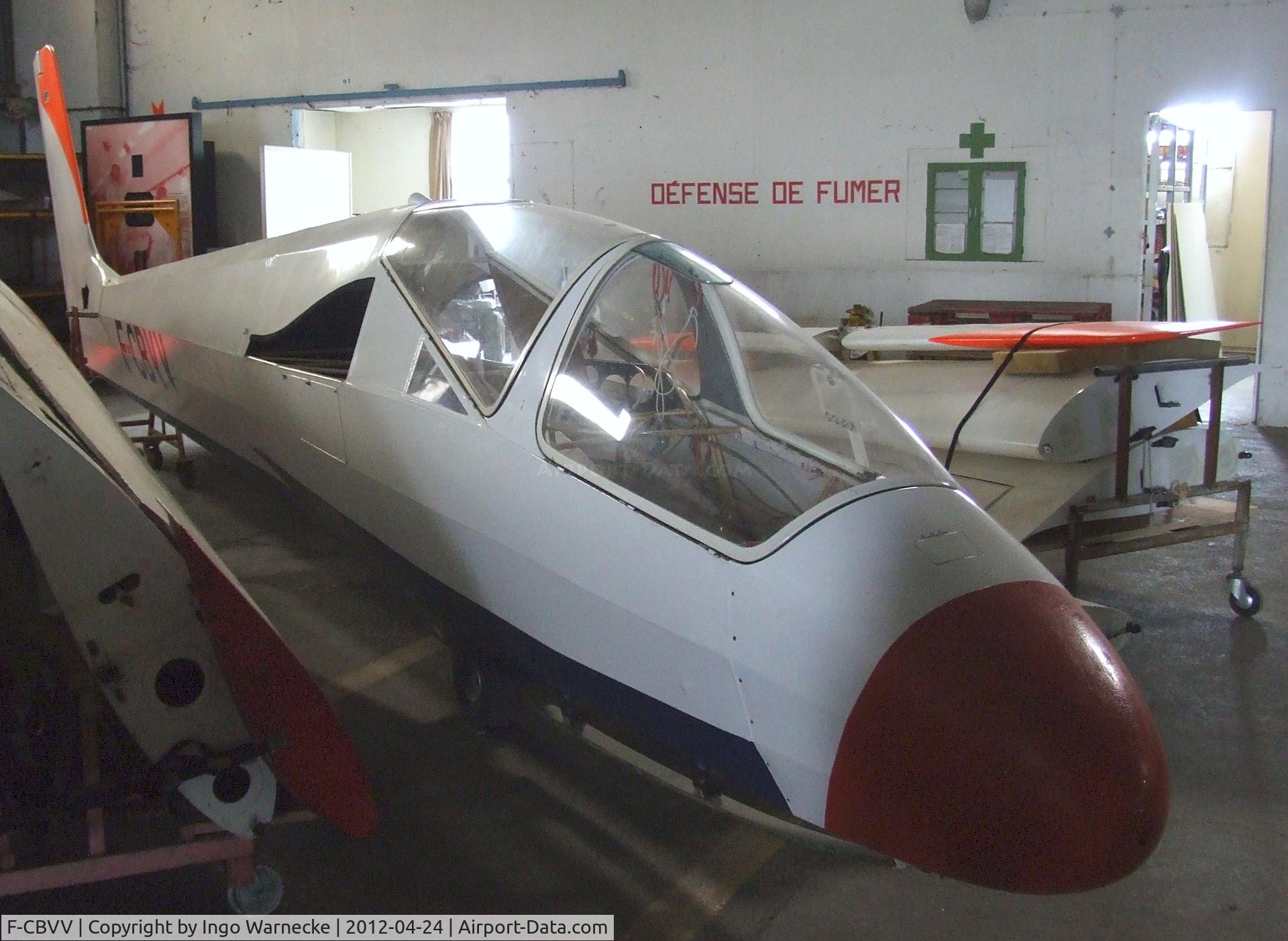 F-CBVV, Wassmer WA-30 Bijave C/N 175, Wassmer WA-30 Bijave (wings and tailplane dismounted) at the EALC Musee de l'Aviation Clement Ader, Lyon-Corbas