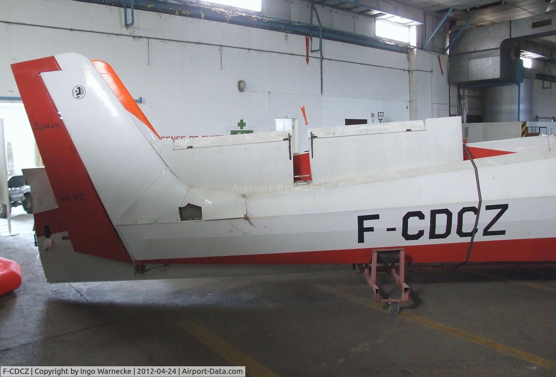 F-CDCZ, Wassmer WA-30 Bijave C/N 166, Wassmer WA-30 Bijave (wings and tailplane dismounted) at the EALC Musee de l'Aviation Clement Ader, Lyon-Corbas