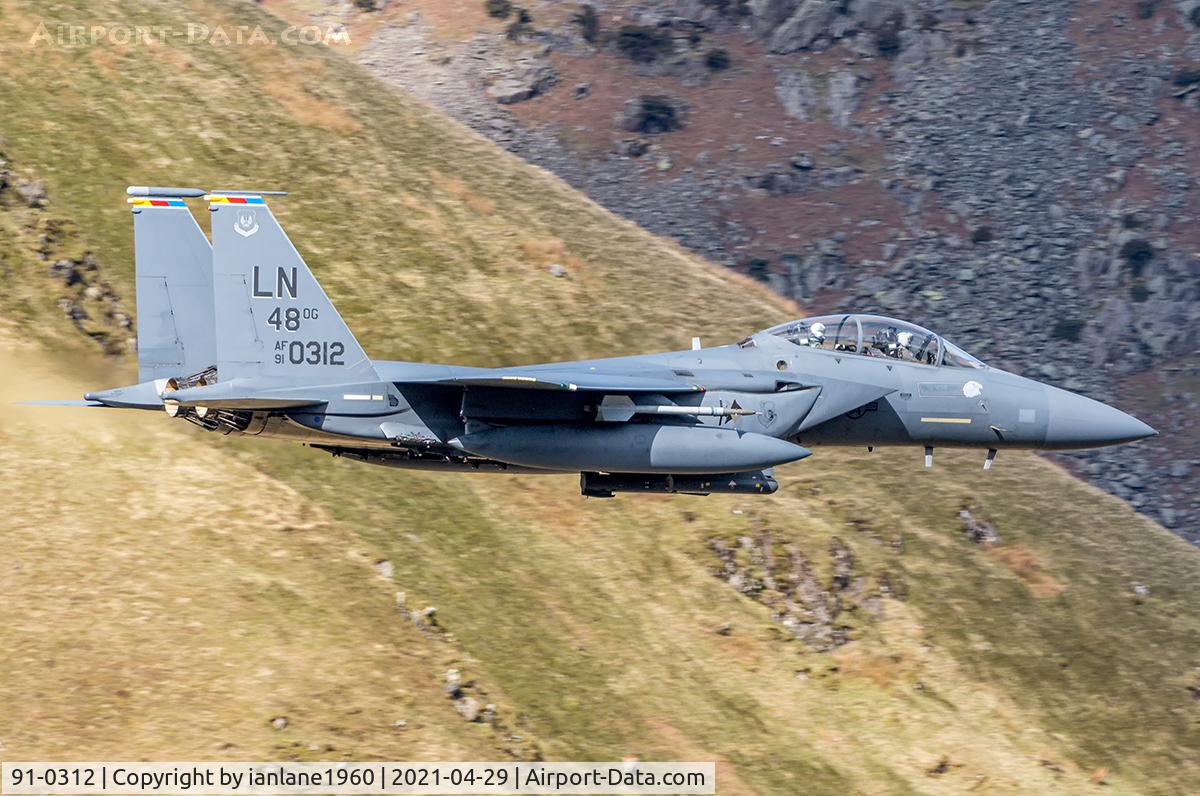 91-0312, 1991 McDonnell Douglas F-15E Strike Eagle C/N 1219/E177, 48 OG Command Aircraft in LFA17 flown by 492nd FS