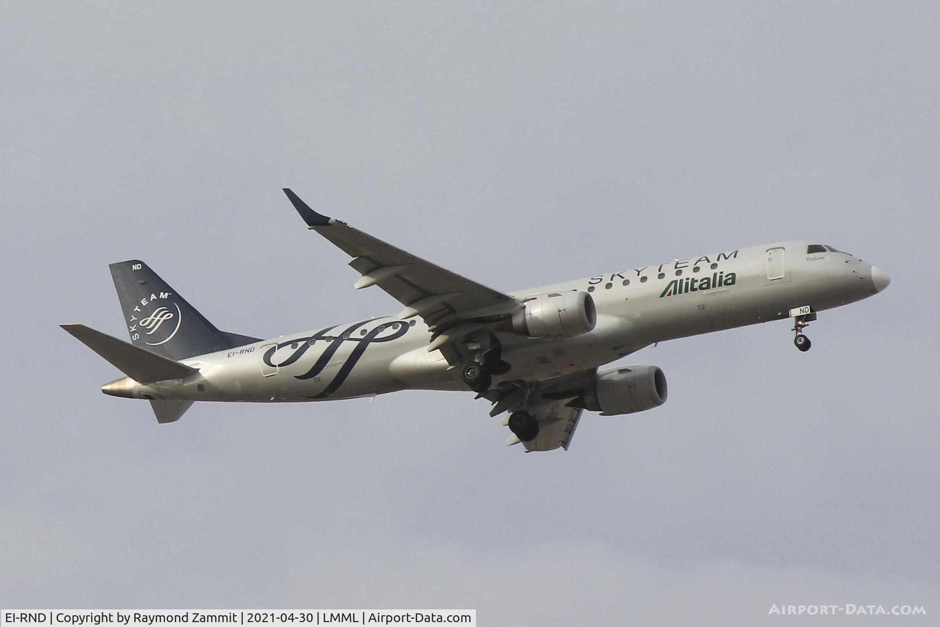 EI-RND, 2012 Embraer 190LR (ERJ-190-100LR) C/N 19000512, Embraer E190LR EI-RND Alitalia in specil livery