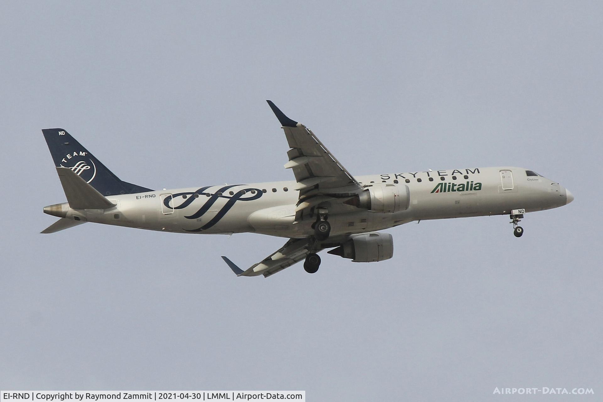 EI-RND, 2012 Embraer 190LR (ERJ-190-100LR) C/N 19000512, Embraer E190LR EI-RND Alitalia in special livery