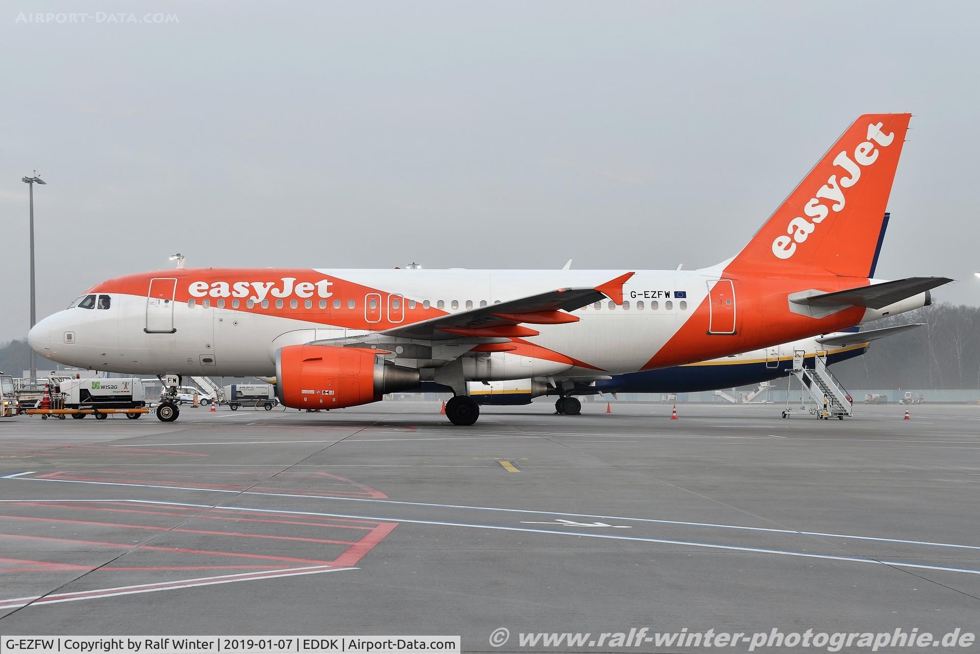 G-EZFW, 2010 Airbus A319-111 C/N 4380, Airbus A319-111 - U2 EZY easyJet - 4380 - G-EZFW - 07.01.2019 - CGN