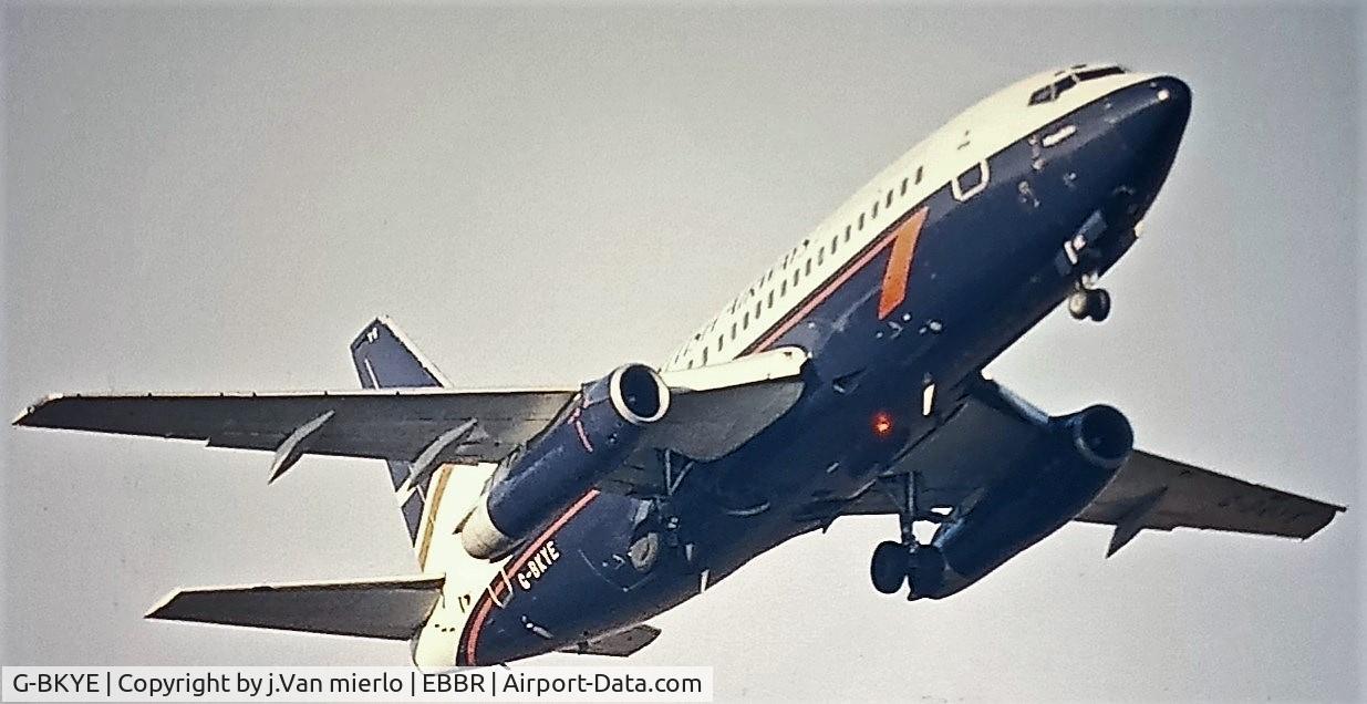G-BKYE, 1984 Boeing 737-236 C/N 23163, Rocketing into the brussels skies