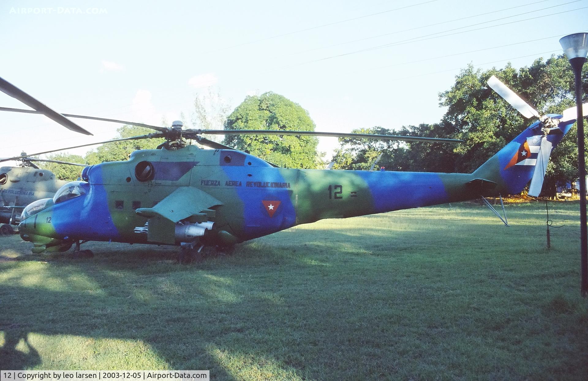 12, 1981 Mil MI-24D C/N 303201, Museo del Aire Havana 5.12.2003