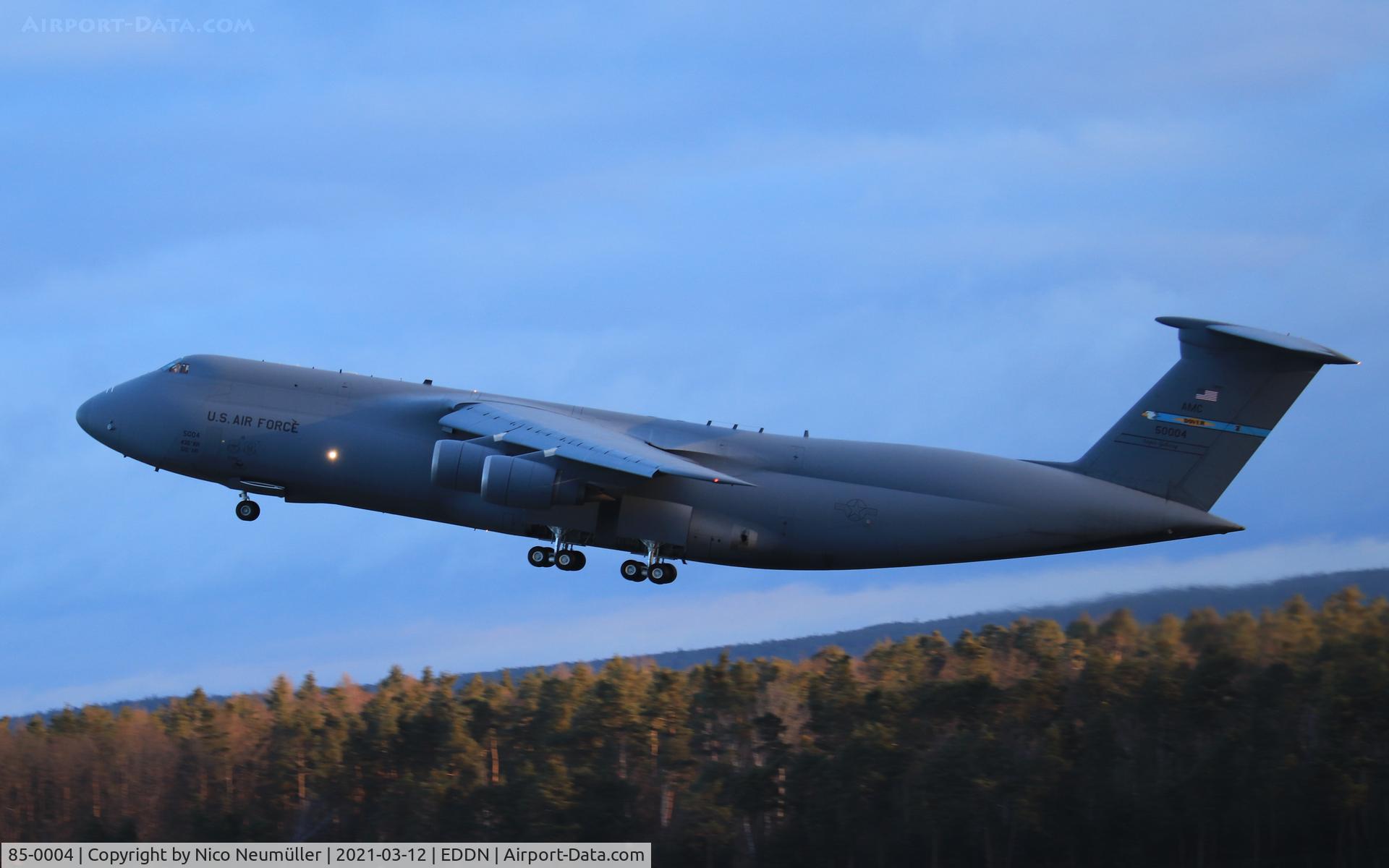 85-0004, Lockheed C-5M Super Galaxy C/N 500-0090, USAF C5M departures in EDDN