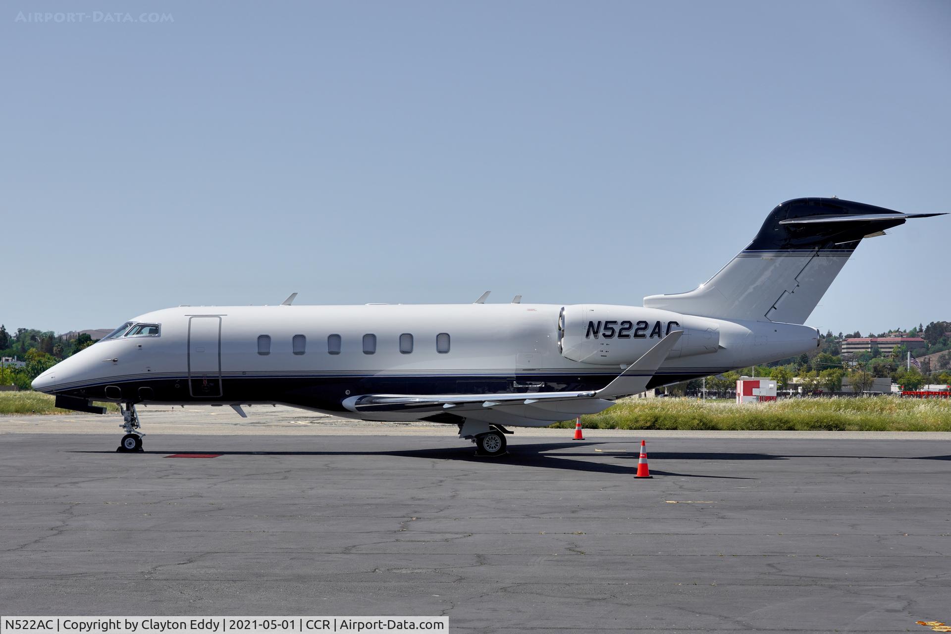 N522AC, 2016 Bombardier Challenger 350 (BD-100-1A10) C/N 20664, Buchanan Field Concord California 2021.