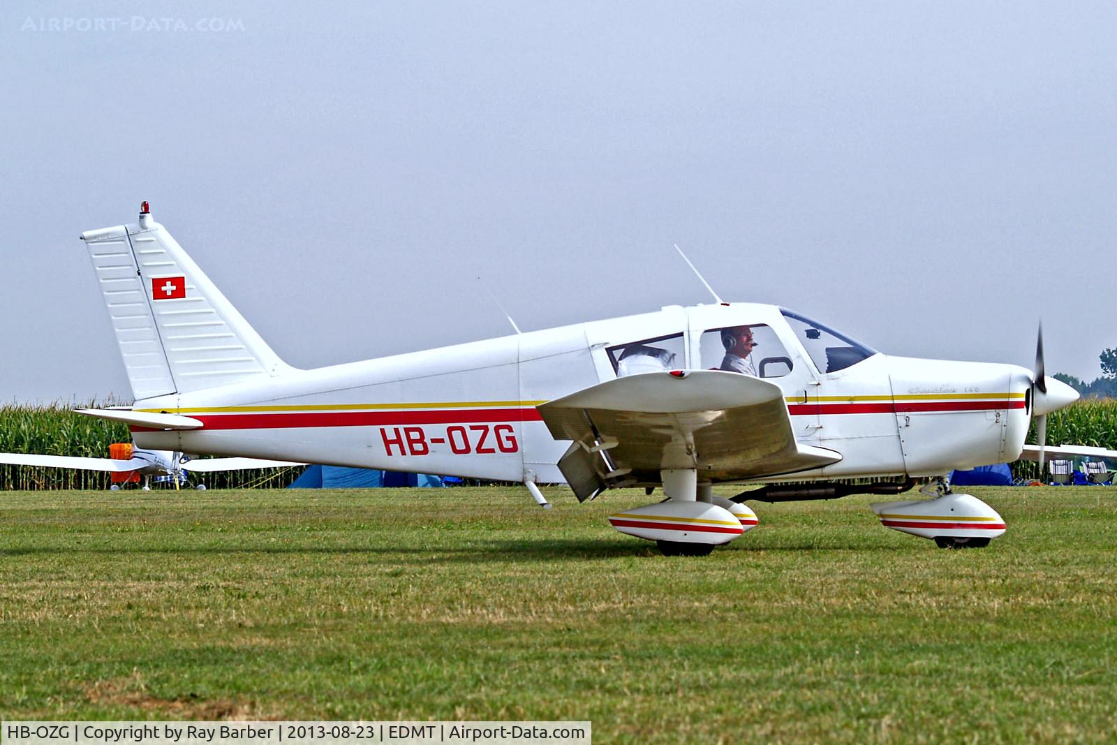 HB-OZG, 1966 Piper PA-28-140 Cherokee C/N 28-21528, HB-OZG   Piper PA-28-140 Cherokee [28-21528] Tannheim~D 23/08/2013