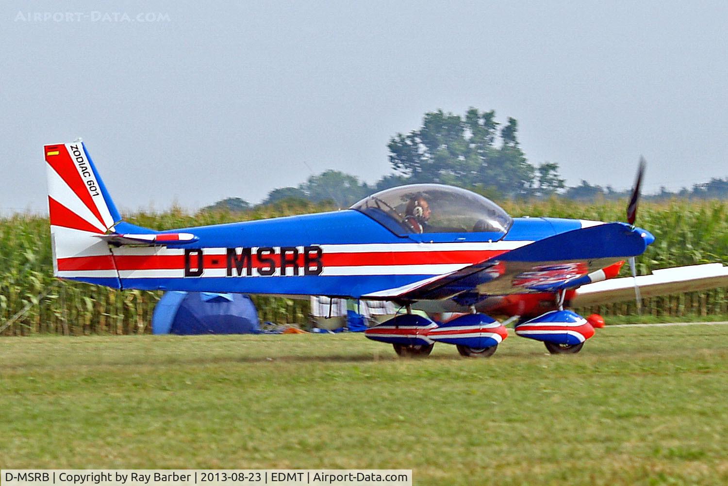 D-MSRB, Zenair CH-601D Zodiac C/N 6-3404/023 0697, D-MSRB   Zenair CH.601D Zodiac [6-3404/023 0697] Tannheim~D 23/08/2013