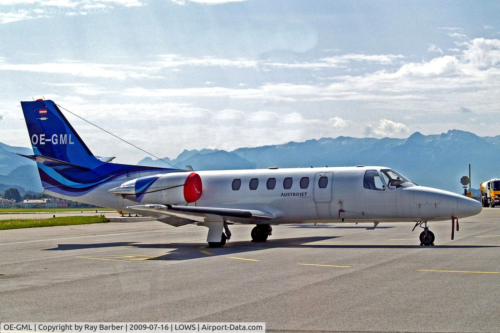 OE-GML, 2001 Cessna 550 Citation Bravo C/N 550-0976, OE-GML   Cessna Citation Bravo [550-0976] (Austrojet) Salzburg~OE 16/07/2009