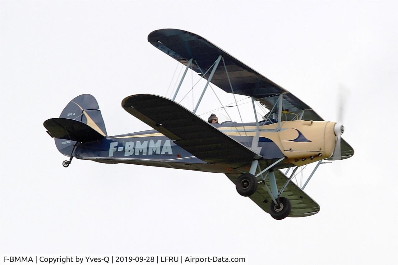 F-BMMA, Stampe-Vertongen SV-4A C/N 630, Stampe-Vertongen SV-4A, On display, Morlaix-Ploujean airport (LFRU-MXN) air show 2019