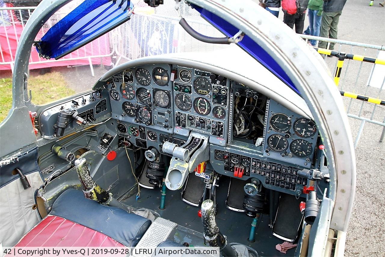 42, Morane-Saulnier MS.760 Paris C/N 42, Morane-Saulnier MS.760 Paris, Cockpit close up view, Morlaix-Ploujean airport (LFRU-MXN) air show 2019