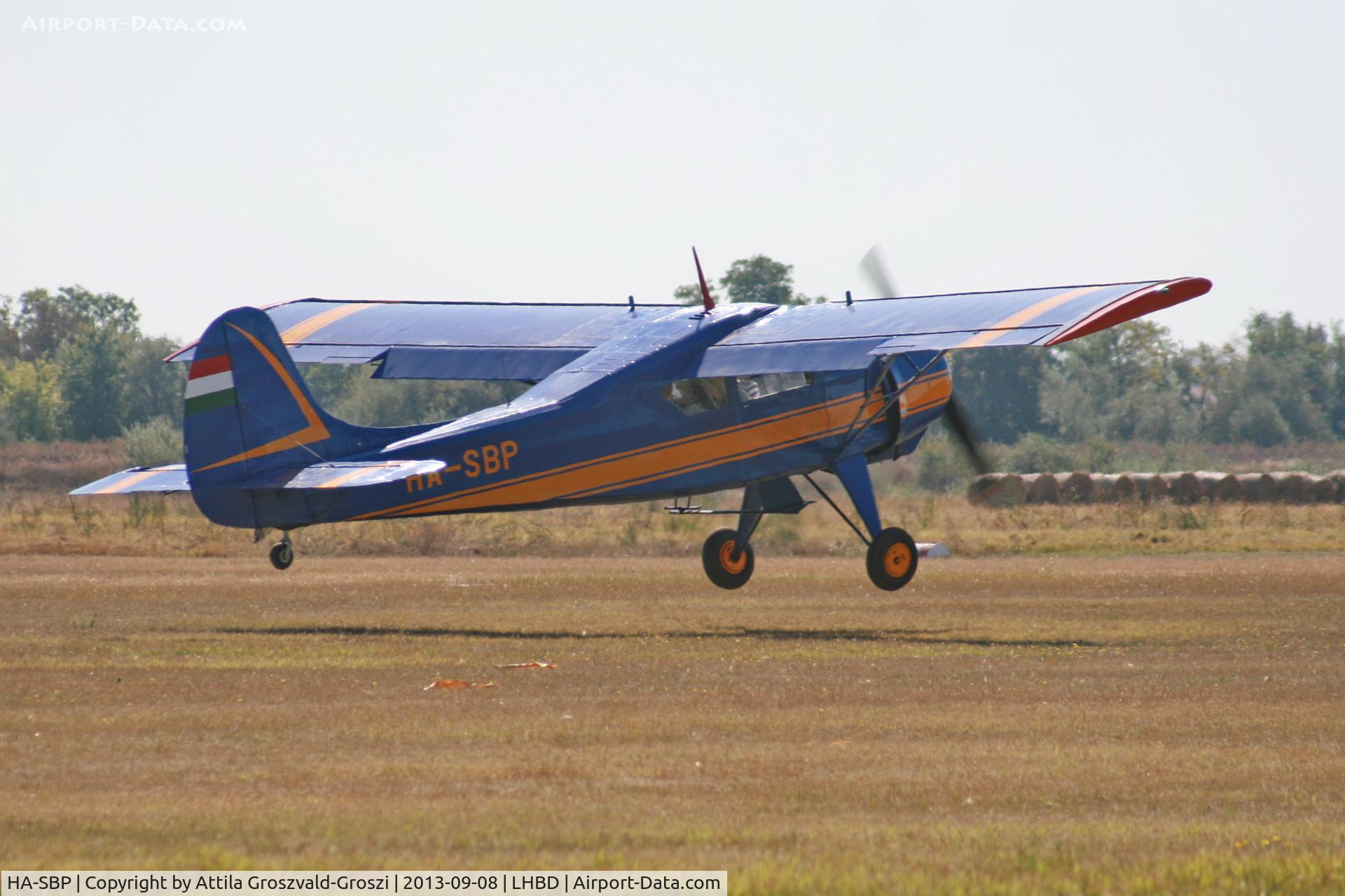 HA-SBP, 1967 PZL-Okecie PZL-101A Gawron C/N 107236, LHBD - Börgönd Airport, Hungary
