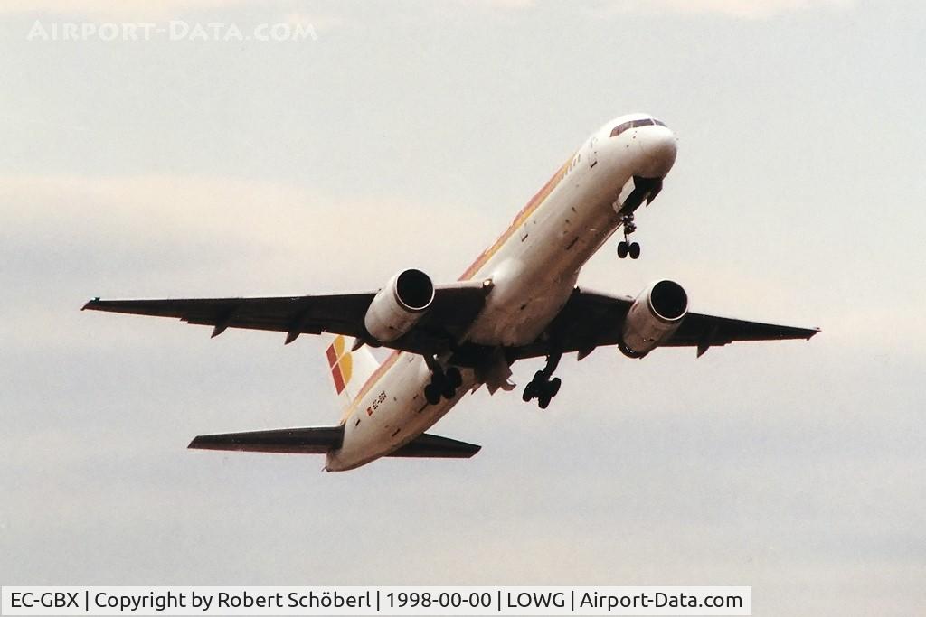 EC-GBX, 1992 Boeing 757-236 C/N 25597, EC-GBX @ LOWG 1998