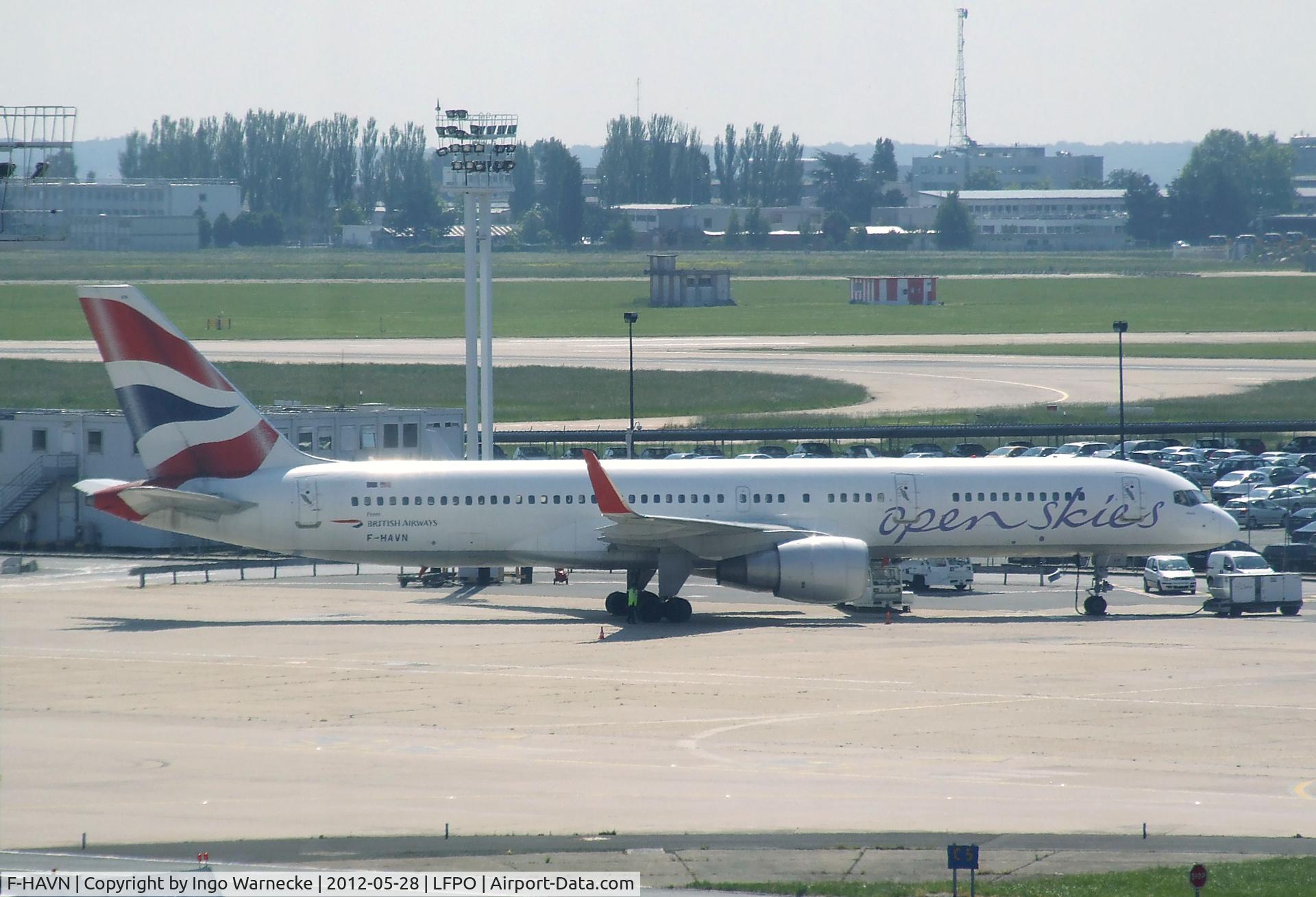 F-HAVN, 1991 Boeing 757-230 C/N 25140, Boeing 757-230 of British Airways open skies at Paris-Orly airport