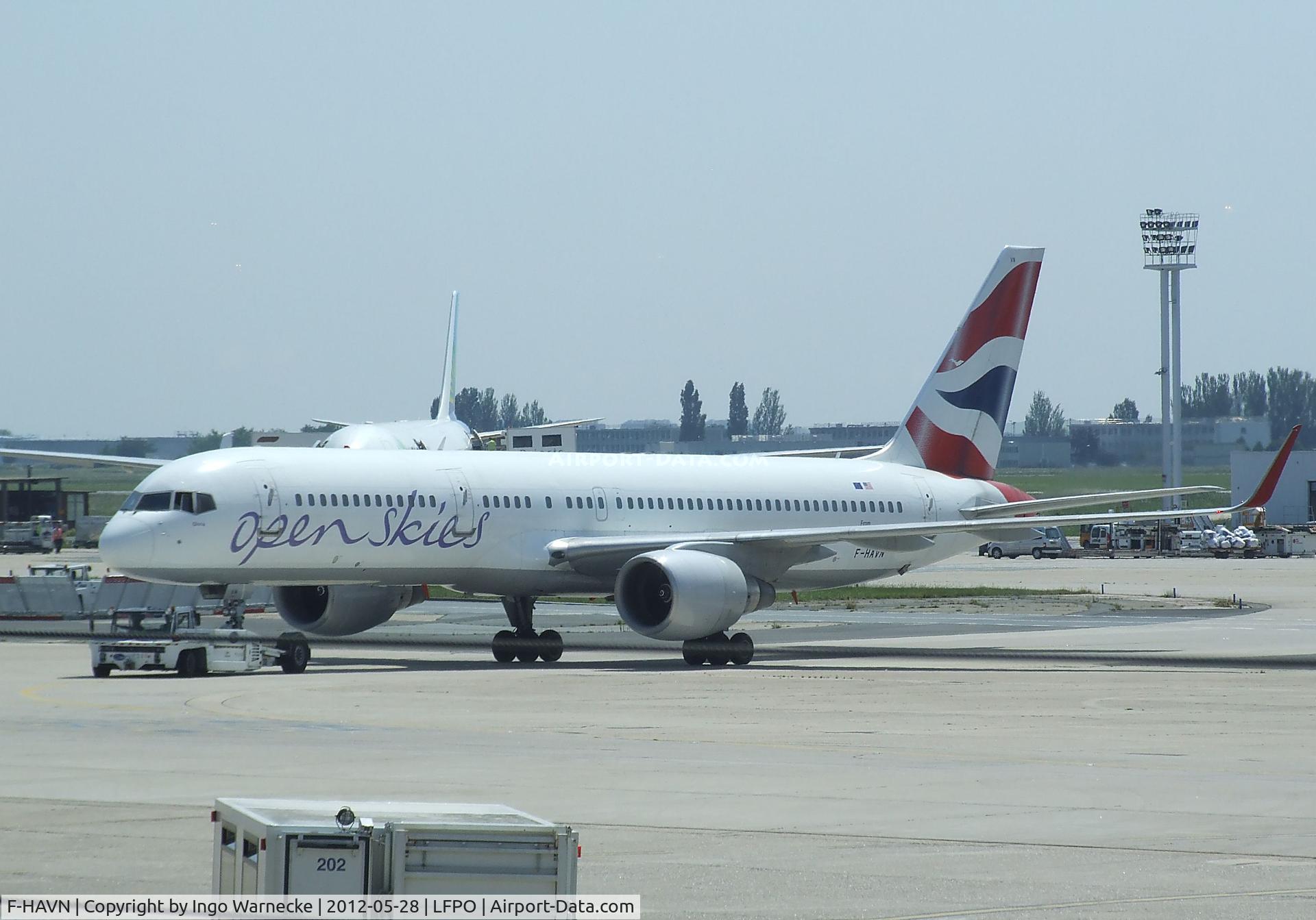 F-HAVN, 1991 Boeing 757-230 C/N 25140, Boeing 757-230 of British Airways open skies at Paris-Orly airport