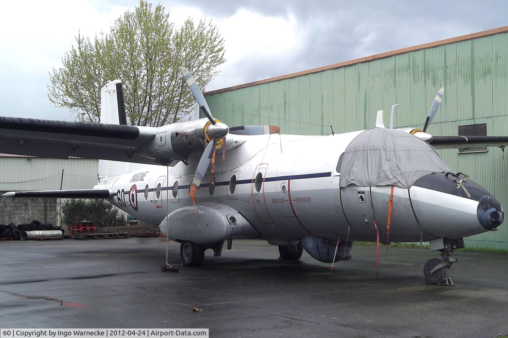 60, Aerospatiale N-262A-29 Fregate C/N 60, Nord N.262E Fregate at the EALC Musee de l'Aviation Clement Ader, Lyon-Corbas
