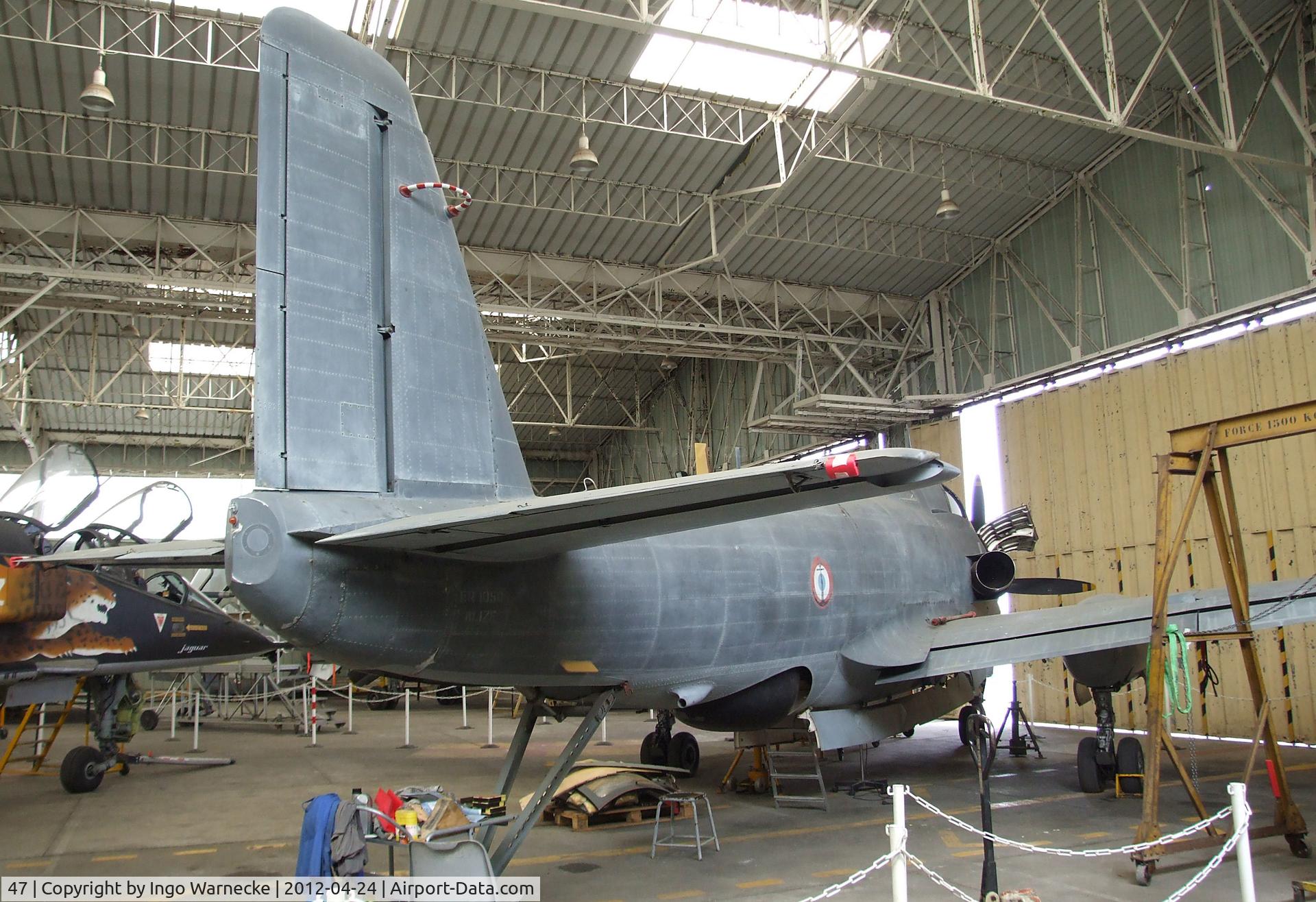 47, Breguet Br.1050 Alizé C/N 47, Breguet Br.1050 Alize at the EALC Musee de l'Aviation Clement Ader, Lyon-Corbas