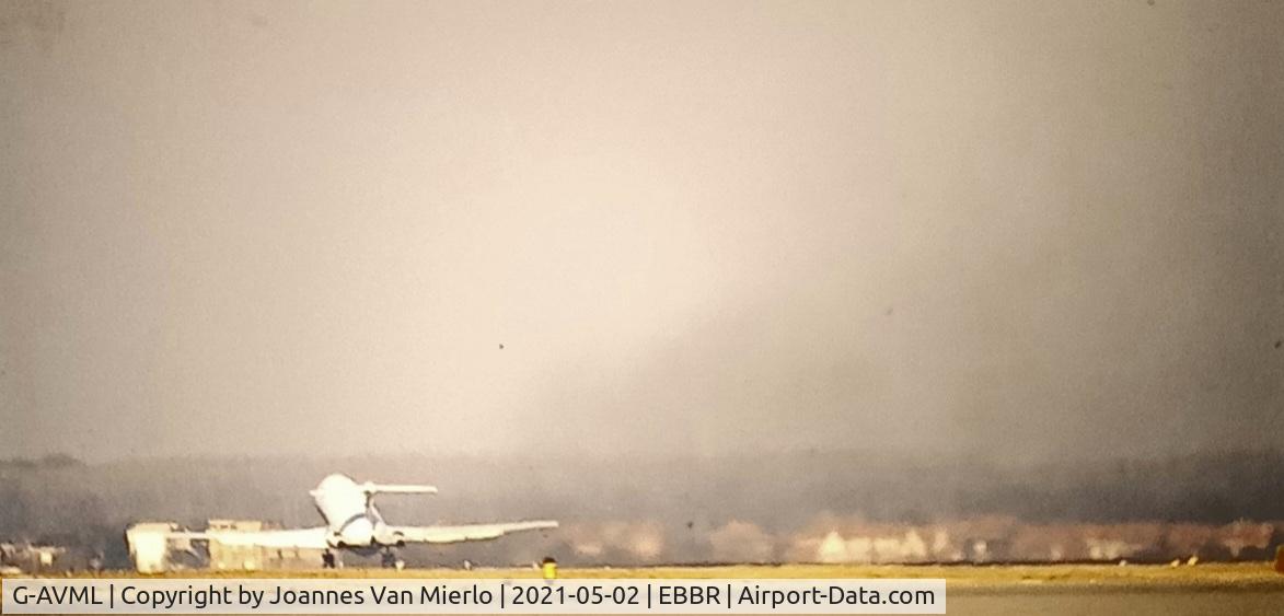 G-AVML, 1968 BAC 111-510ED One-Eleven C/N BAC.140, scan from slide