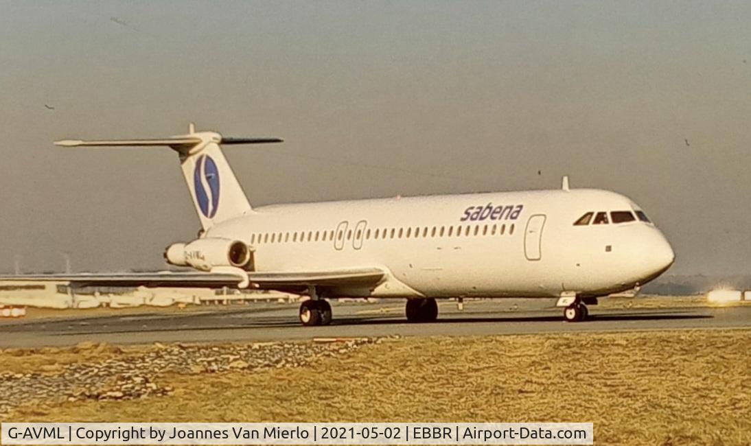 G-AVML, 1968 BAC 111-510ED One-Eleven C/N BAC.140, scan from slide