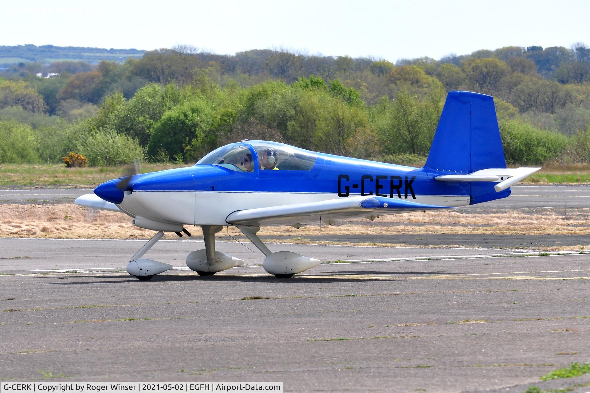 G-CERK, 2007 Vans RV-9A C/N PFA 320-14049, Resident RV-9A returning to base.