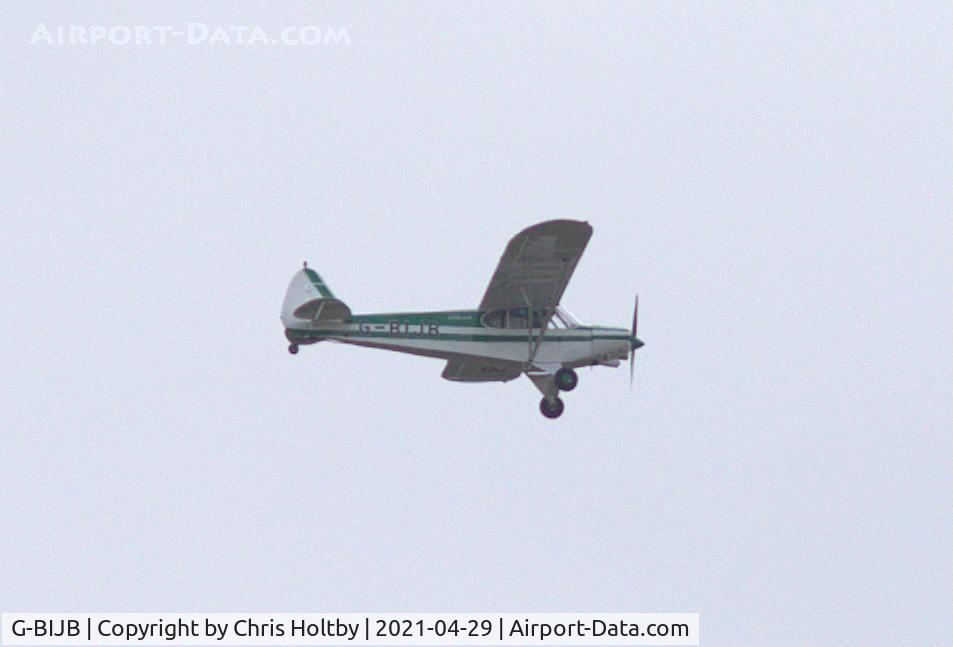 G-BIJB, 1980 Piper PA-18-150 Super Cub C/N 18-8009001, Past Great Amwell, Herts