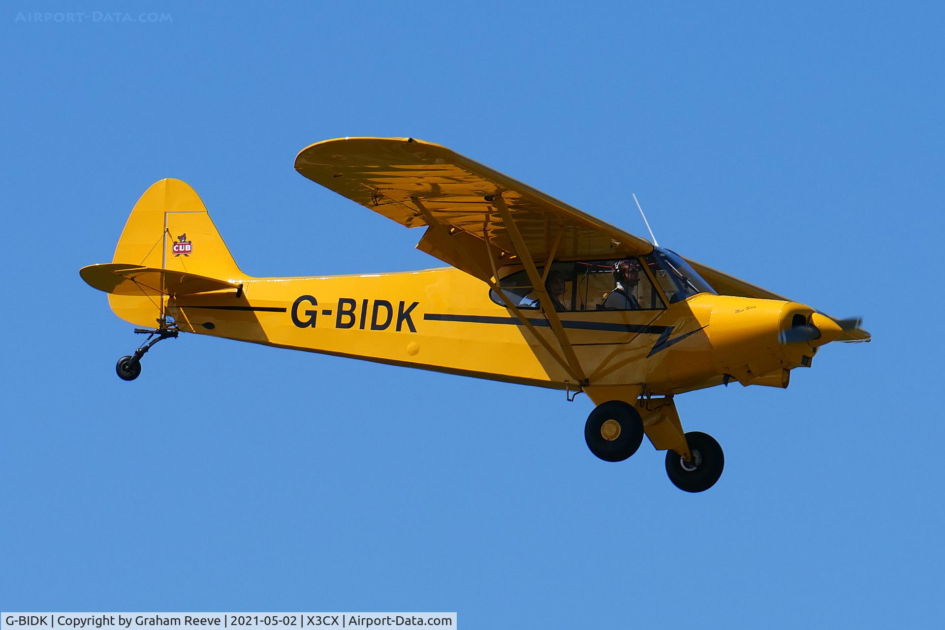 G-BIDK, 1958 Piper PA-18-150 Super Cub C/N 18-6591, Landing at Northrepps.