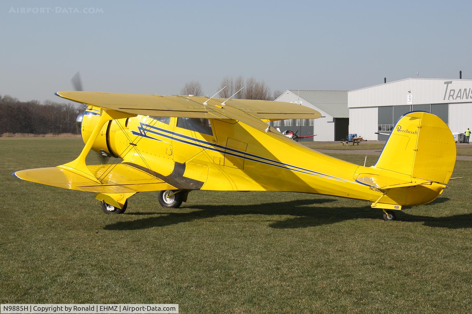 N9885H, 1942 Beech D17S Staggerwing C/N 3091, at ehmz