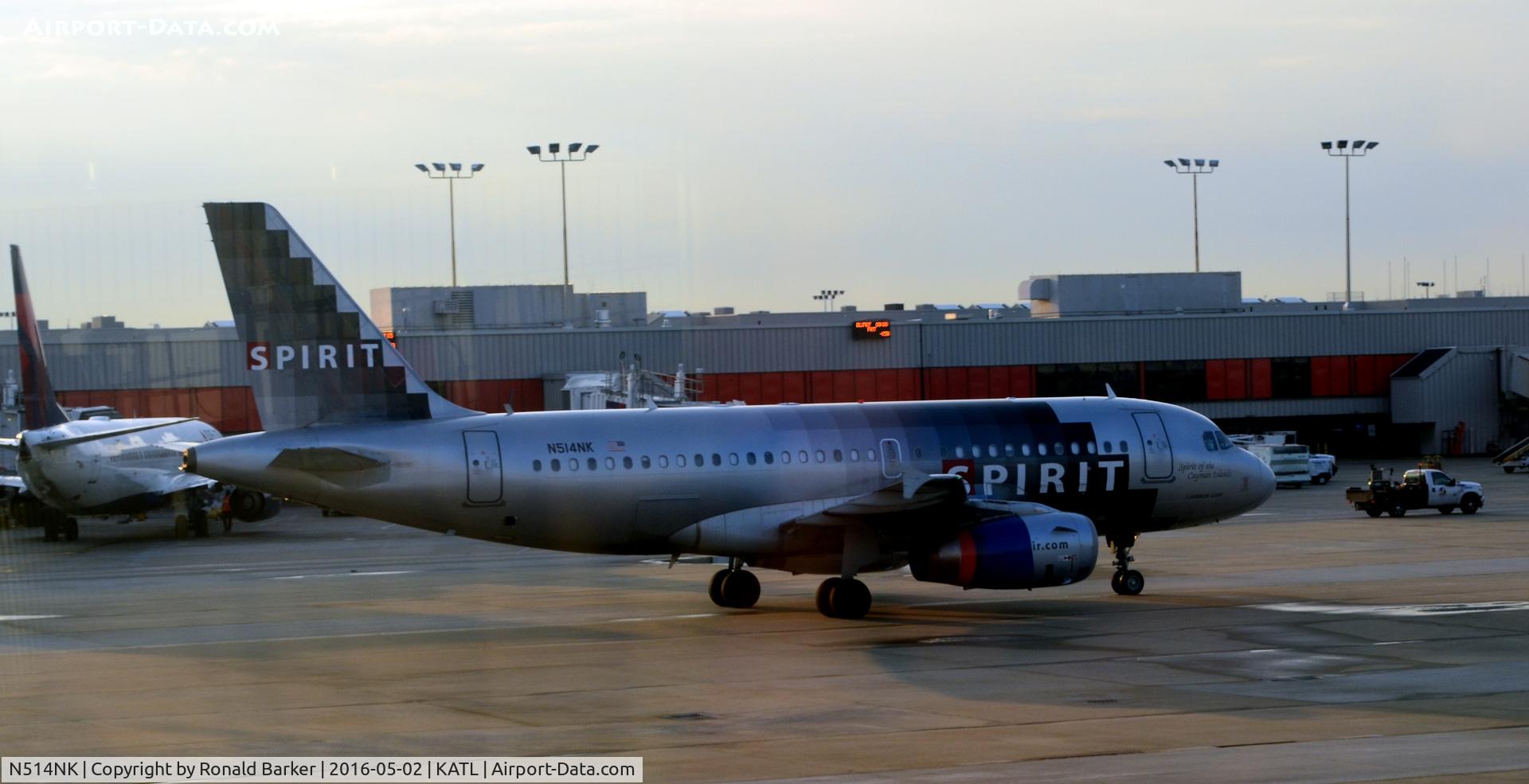 N514NK, 2006 Airbus A319-132 C/N 2679, Taxi Atlanta