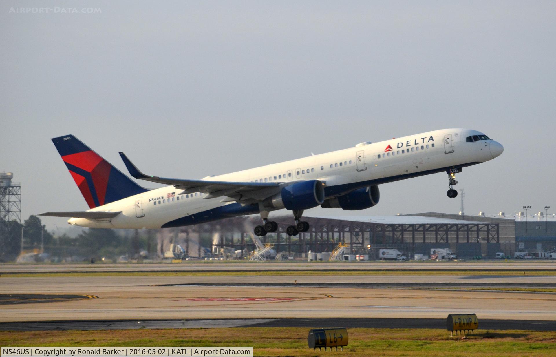 N546US, 1996 Boeing 757-251 C/N 26493, Takeoff Atlanta