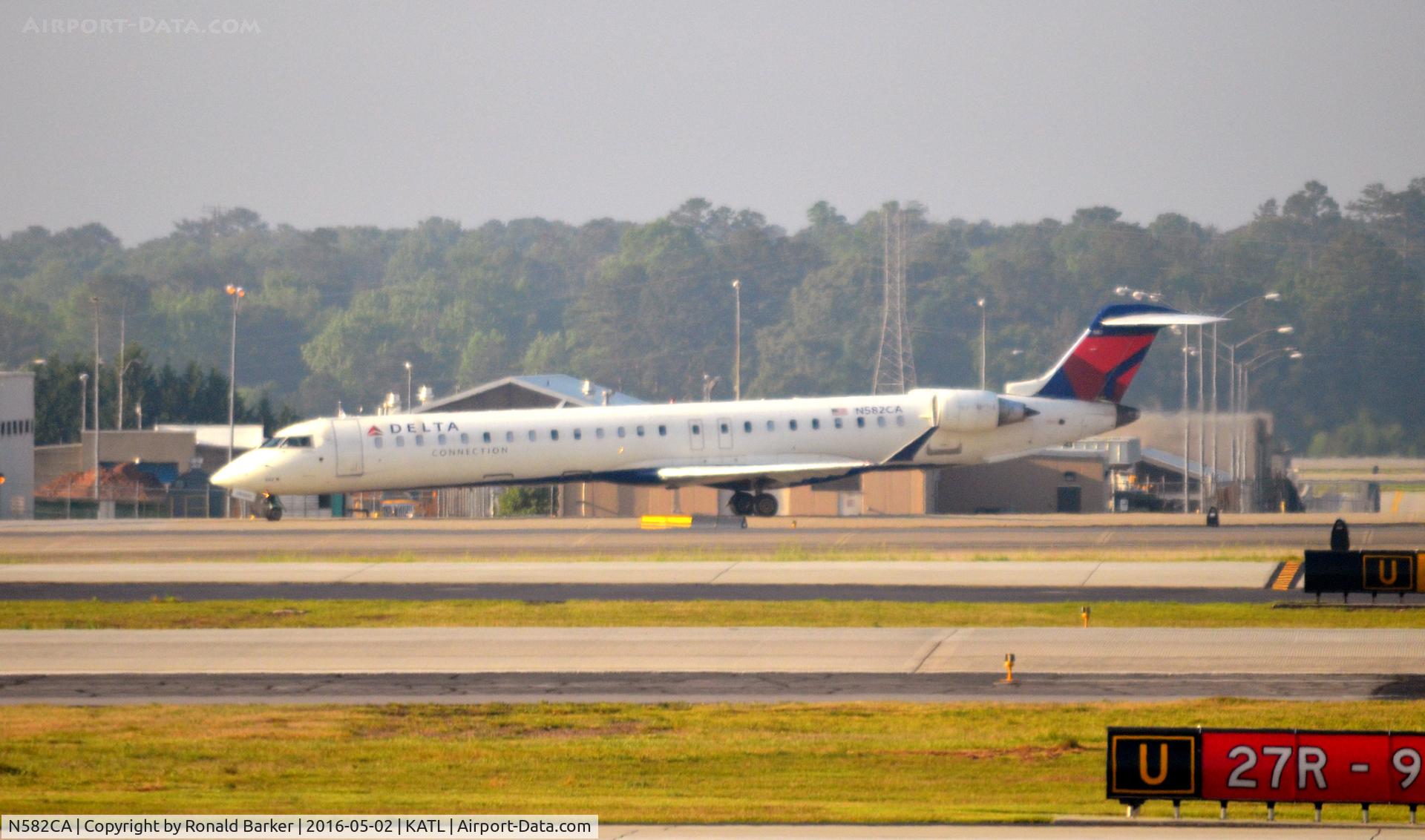 N582CA, 2008 Bombardier CRJ-900ER (CL-600-2D24) C/N 15171, Taxi Atlanta
