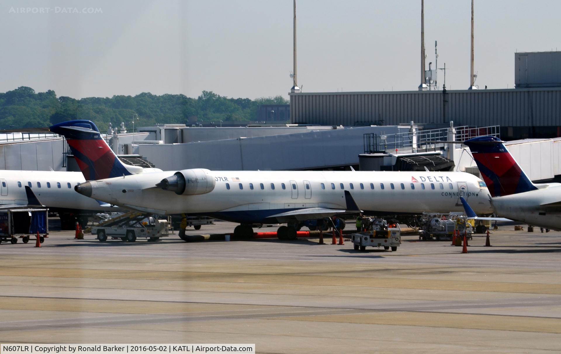 N607LR, 2008 Bombardier CRJ-900ER (CL-600-2D24) C/N 15178, At the gate Atlanta