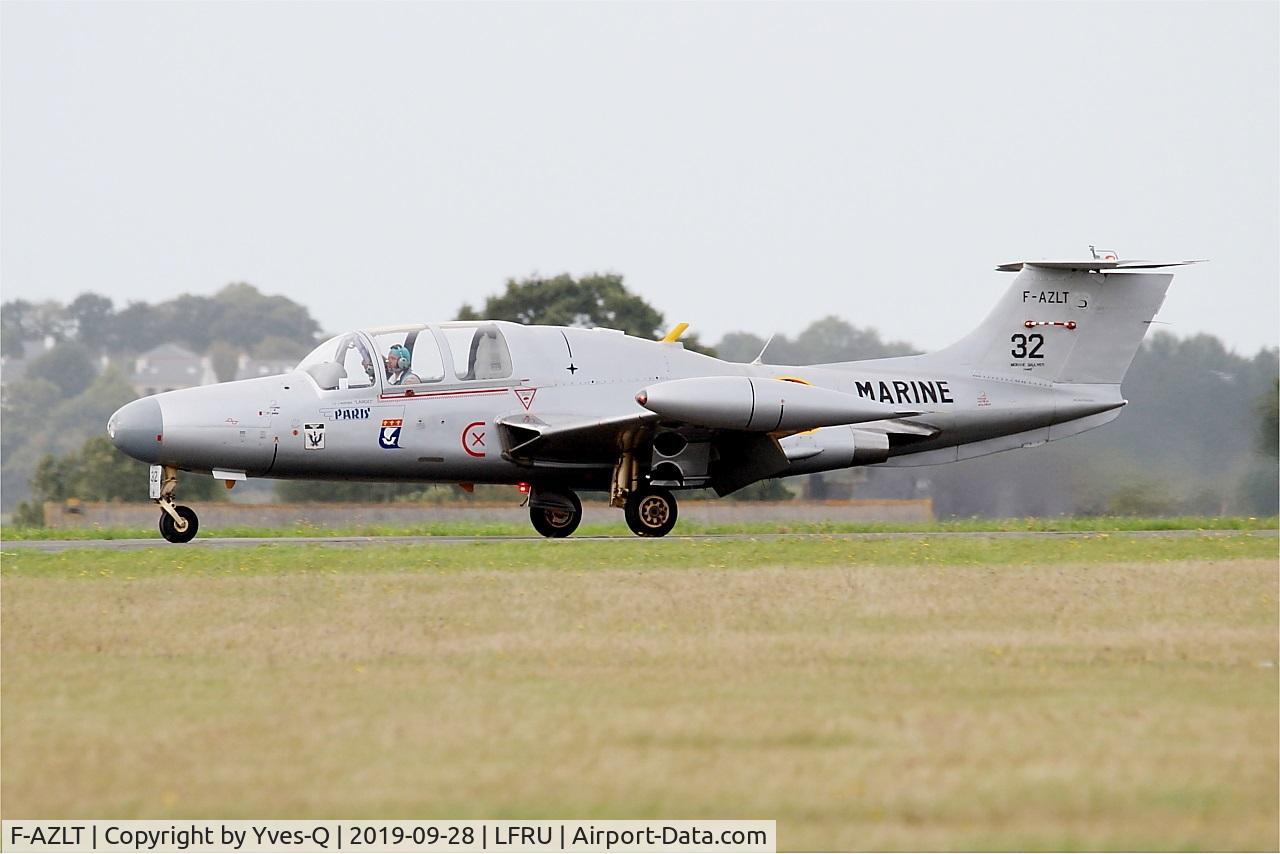 F-AZLT, 1958 Morane-Saulnier MS.760 Paris I C/N 32, Morane-Saulnier MS-760A, Taxiing rwy 22, Morlaix-Ploujean airport (LFRU-MXN) air show 2019