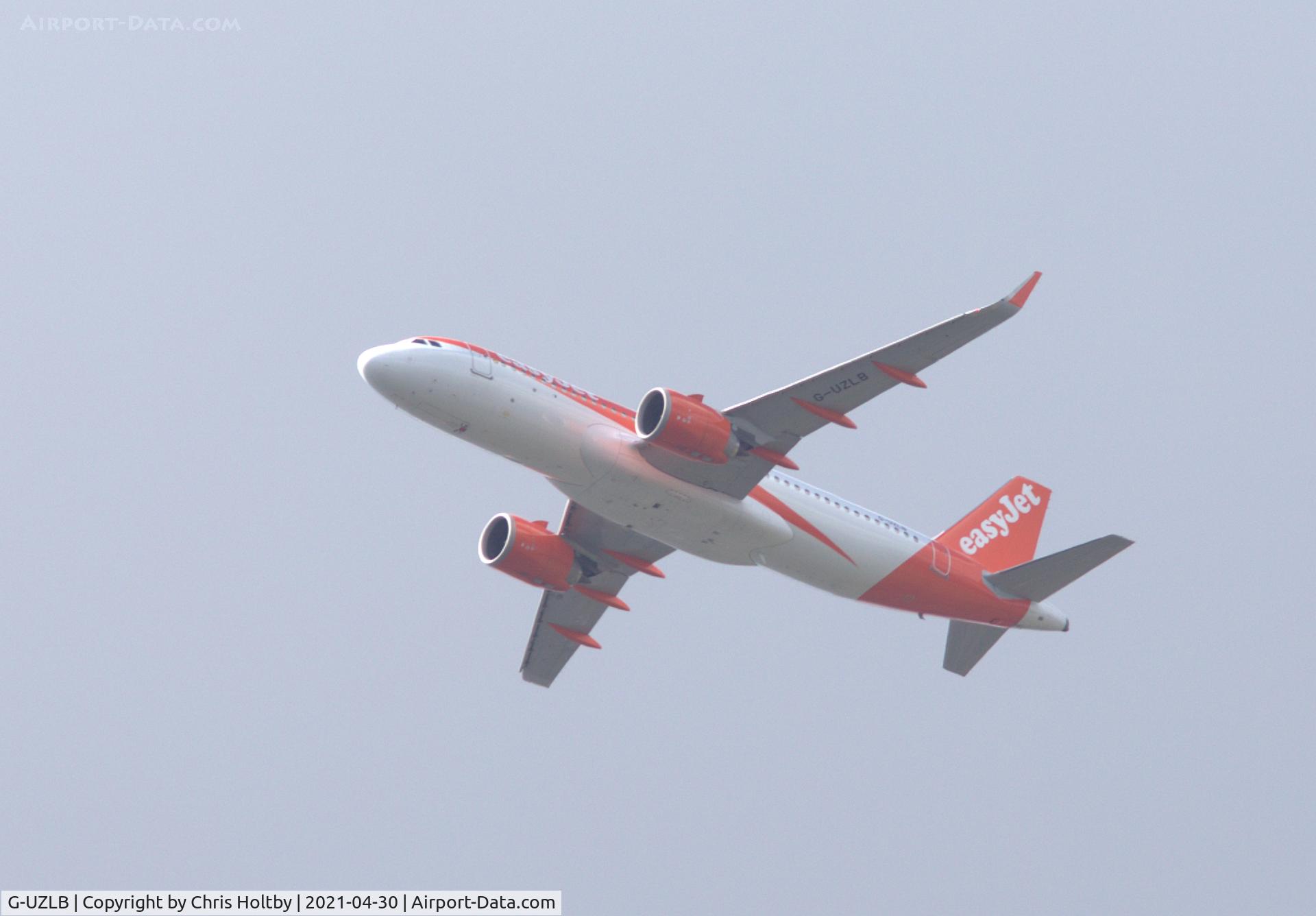 G-UZLB, 2019 Airbus A320-251N C/N 8998, Passing Amwell, Herts