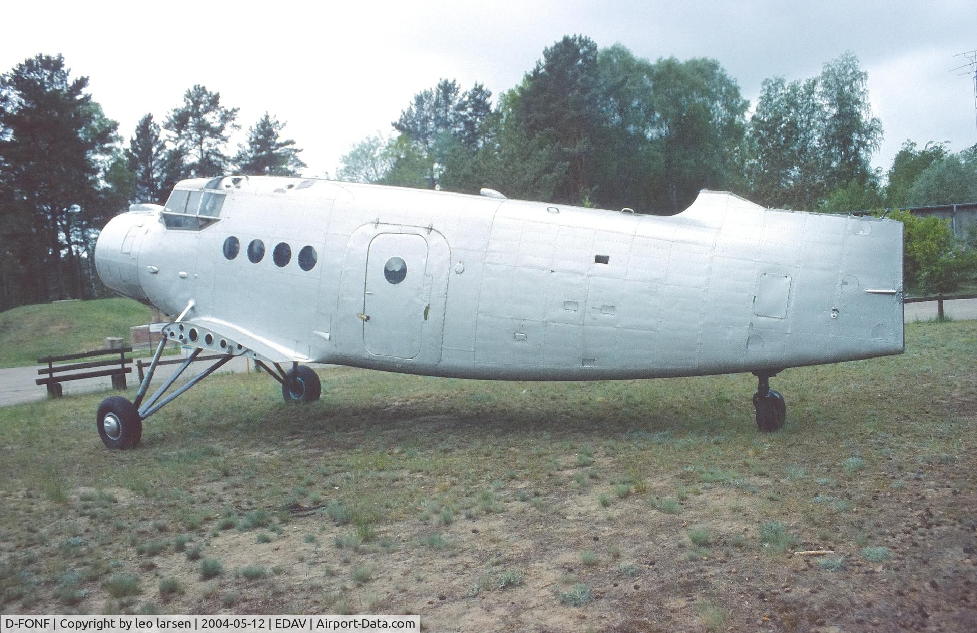 D-FONF, 1962 Antonov An-2TP C/N 117447319, Finow Air Museum 12.5.2004