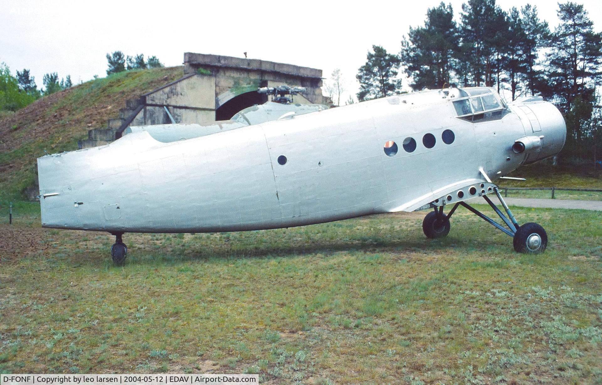 D-FONF, 1962 Antonov An-2TP C/N 117447319, Finow Air Museum 12.5.2004
