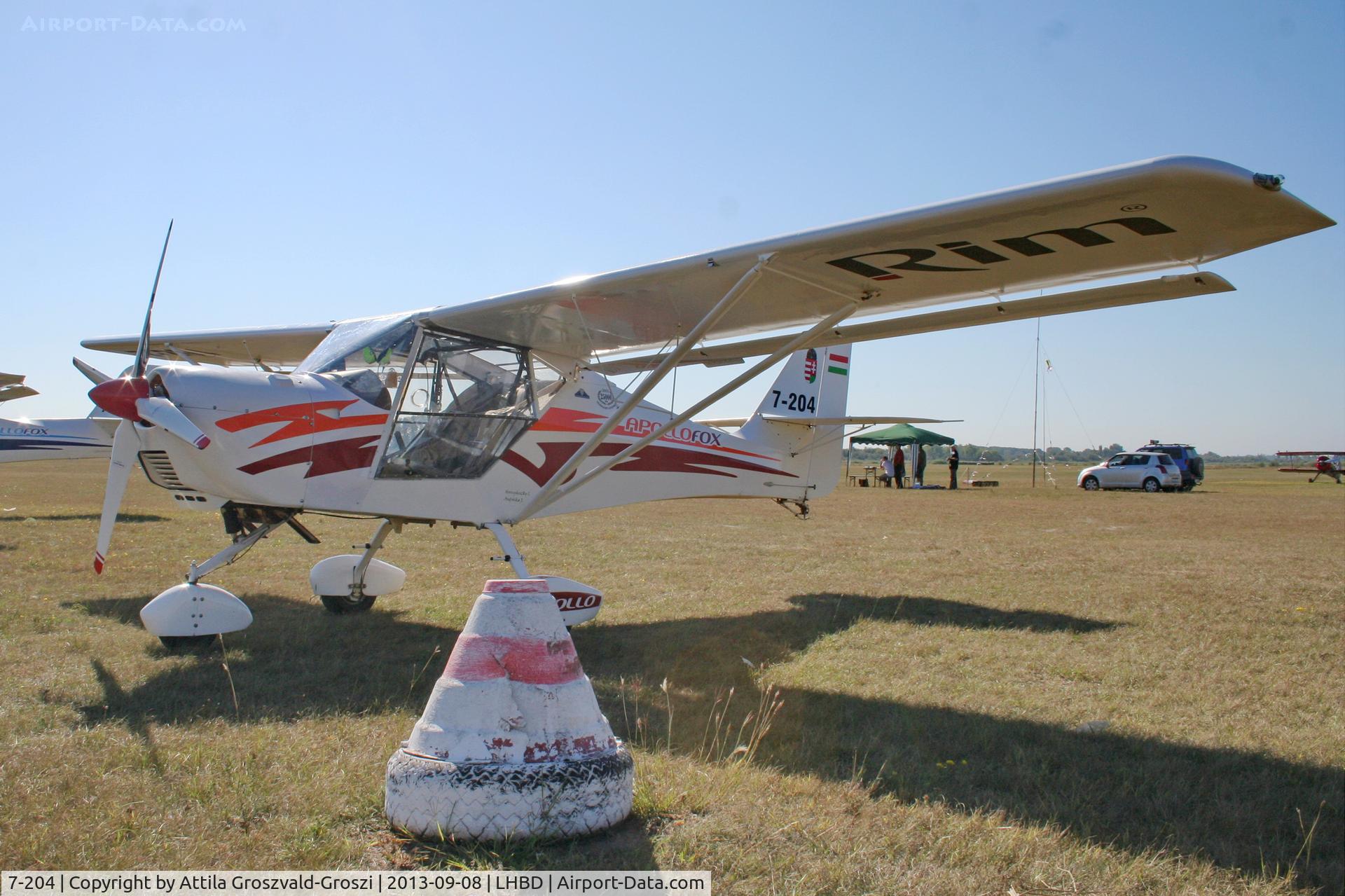 7-204, Apollo Fox C/N 060908, LHBD - Börgönd Airport, Hungary