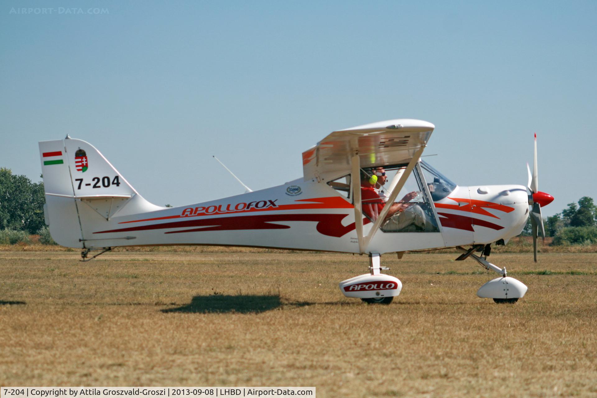 7-204, Apollo Fox C/N 060908, LHBD - Börgönd Airport, Hungary