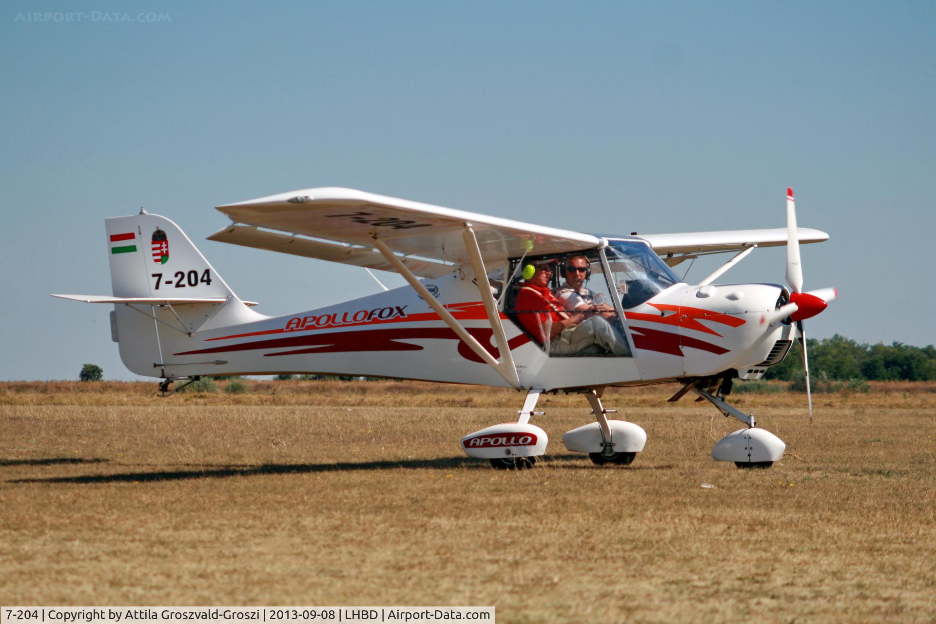 7-204, Apollo Fox C/N 060908, LHBD - Börgönd Airport, Hungary