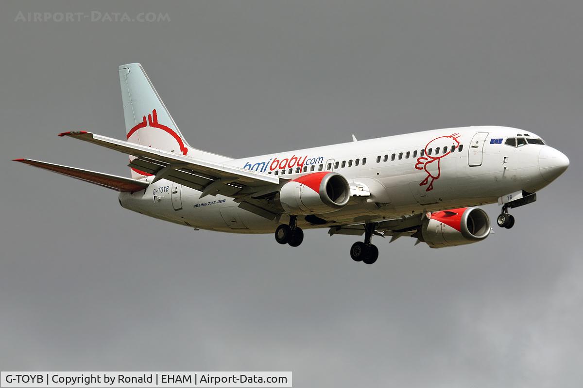G-TOYB, 1994 Boeing 737-3Q8 C/N 26311, at spl