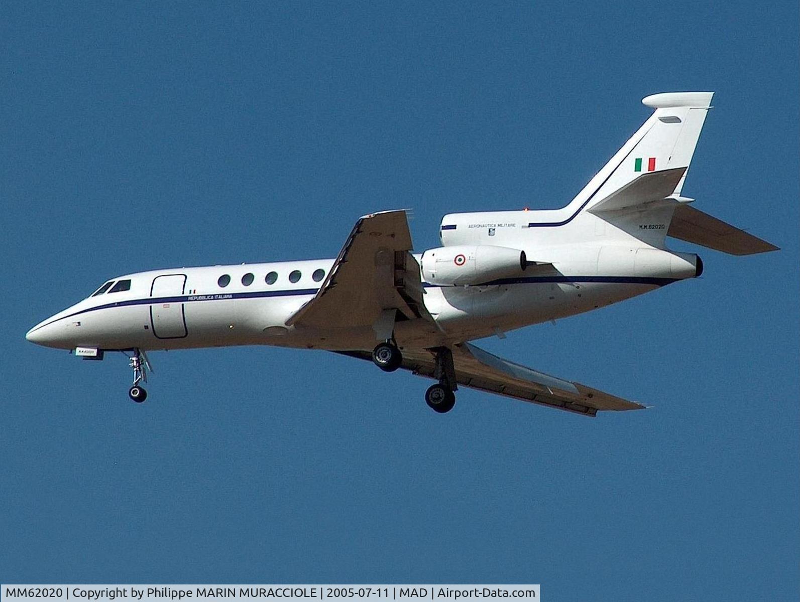MM62020, 1985 Dassault Falcon 50 C/N 151, On finals MAD rwy33L, 2005-07-11